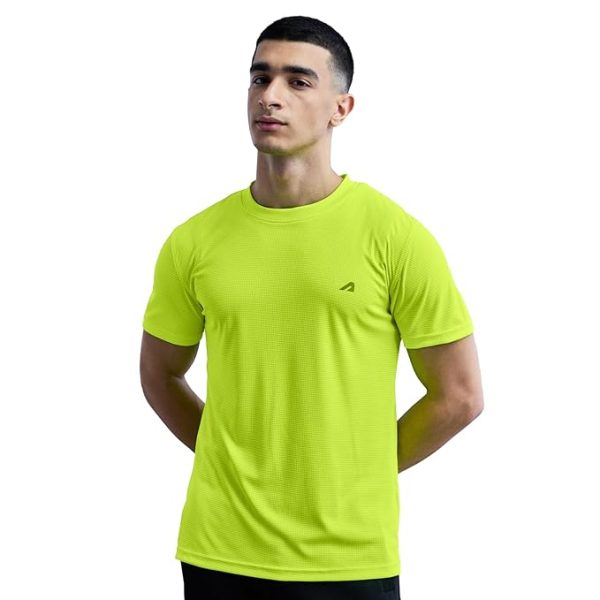 Boldfit Quick-Dry Sports Activewear Half Sleeve Gym T-Shirt for Men for Training, Workout, Running and Casual Wear with Poleyster Material