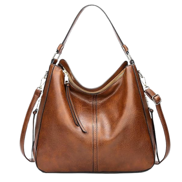 Faux Leather Shoulder Handbags