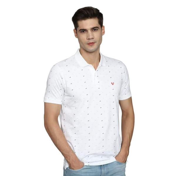 Allen Solly Men's 100% Cotton Regular Fit T-Shirt