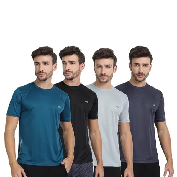 FTX Men's Solid Regular Fit T-Shirt