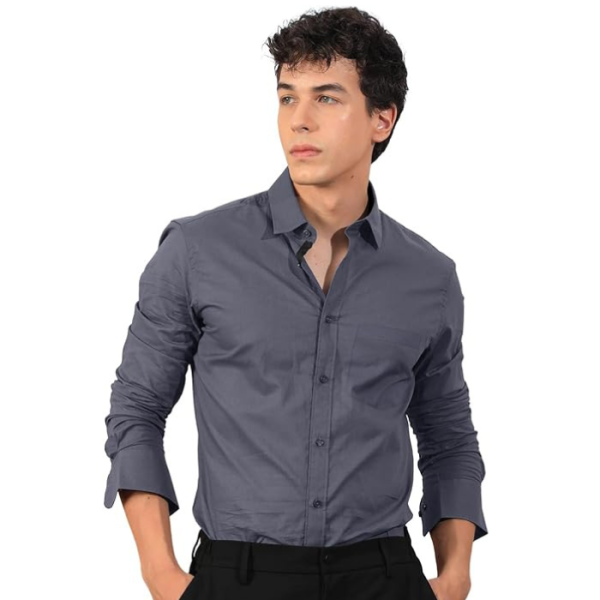 Men's Regular Fit Soft Cotton Blend Casual Combo Shirt with Pocket Design & Spread Collar Full Sleeves Formal Shirt (Pack of 2)