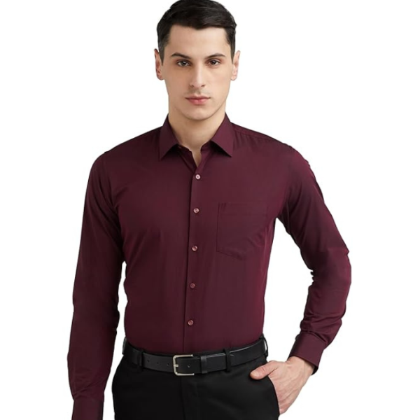Van Heusen Solid Formal Shirt for Men| Premium Cotton| Full Sleeves| Slim Fit |Breathable Fabric