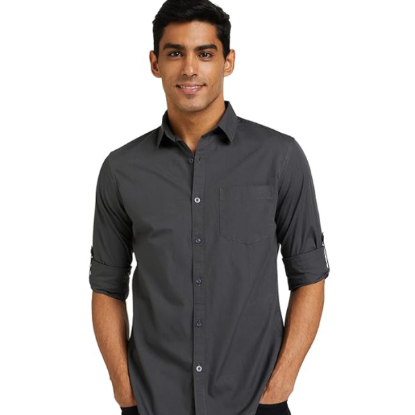 Symbol Men's Cotton Shirt | Casual | Plain | Full Sleeve | Summer - Regular Fit (Available in Plus Size and Combo Packs)
