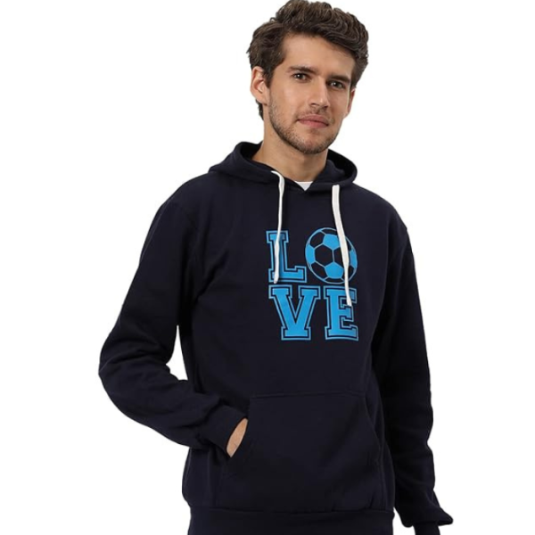 Campus Sutra Men's Cotton Hooded Neck Sweatshirt