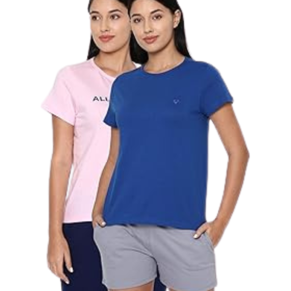 Allen Solly Women's Solid Regular Fit T-Shirt