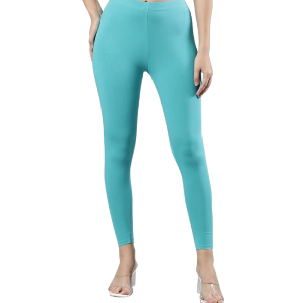 Femmora Body Hugging Above Ankle Length Legging, Soft and Comfortable Cotton Fabric with Elastic Waistband Closure, for Women