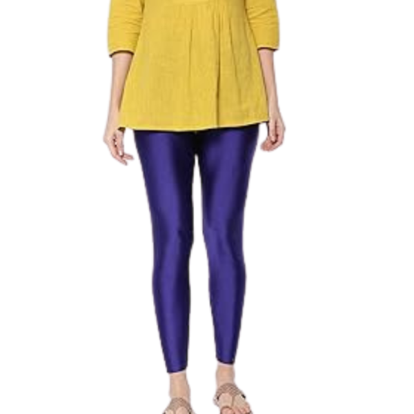 TWIN BIRDS Tailored Cut & Slim Fit Stretchable Nylon Elasthane Fabric Ankle Length Shimmer Leggings for Women