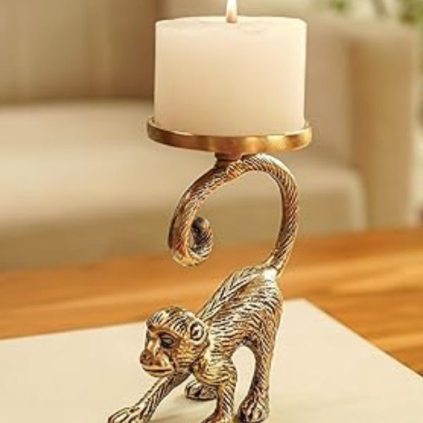 Monkey Pillar Candle